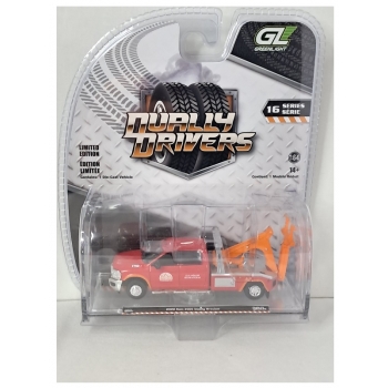 Greenlight 1:64 Ram 3500 Dually Wrecker 2022 red orange